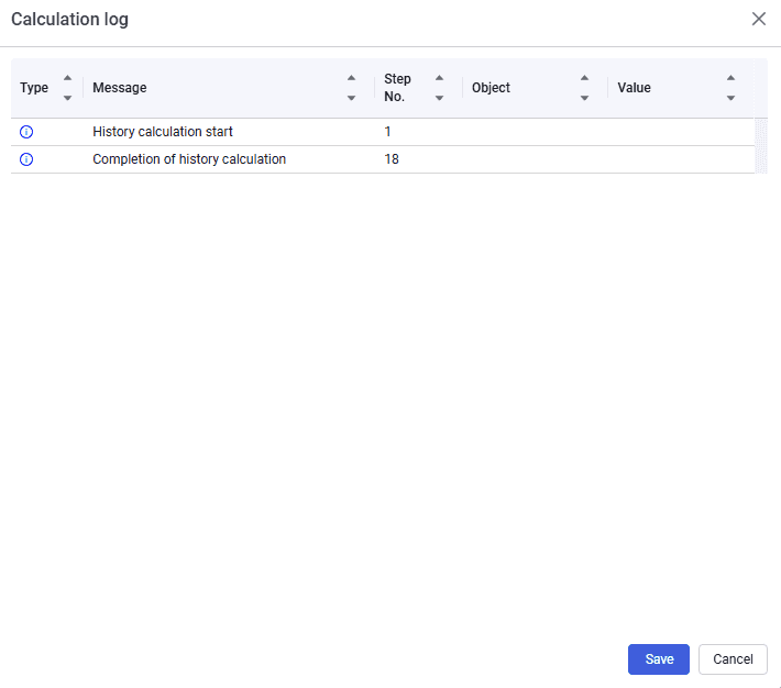 Calculation Log, illustration 1