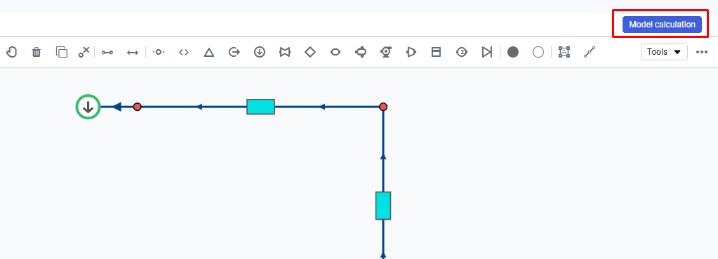 Model calculation, illustration 1