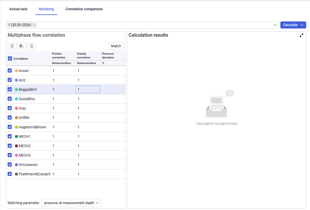 Well model matching, illustration 3