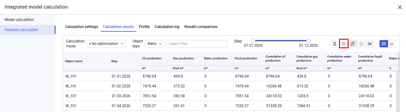 Analyzing calculation results, illustration 2