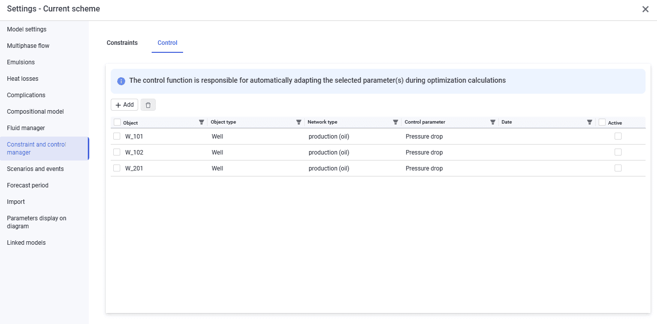 Constraint and control manager, illustration 2